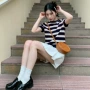 夏季新款条纹漂亮t恤