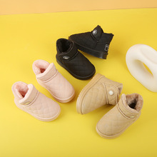 2025年新款儿童雪地靴男女童冬季加厚加绒保暖棉鞋防滑儿童棉靴子