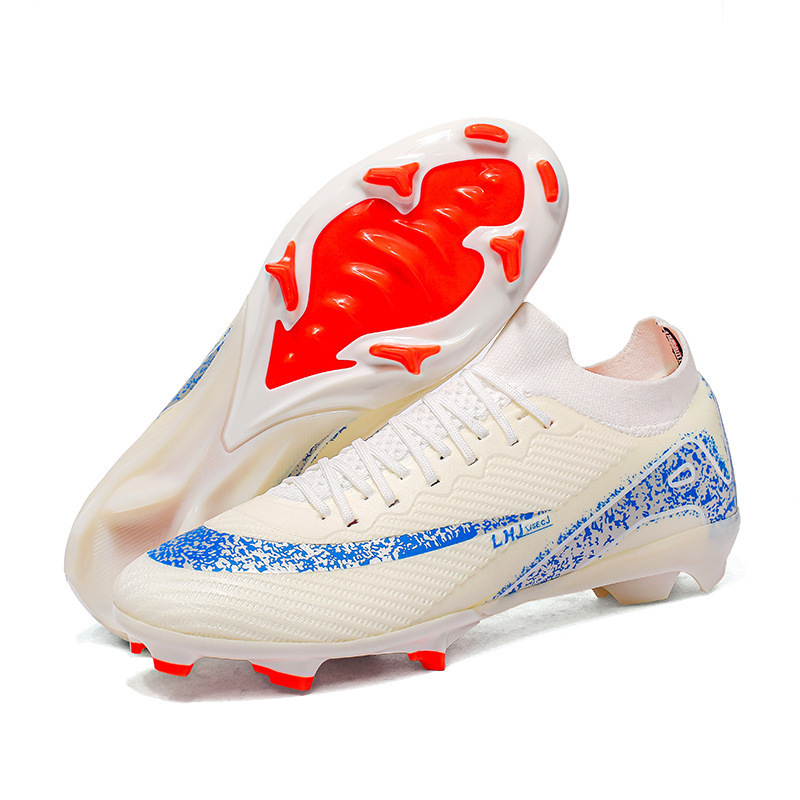 Zapatos de Entrenamiento de Fútbol AG TF de Caucho y Malla, Ligeros, para Pastizales Artificiales