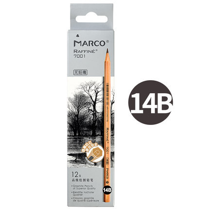 Marco profesional arte pintura registro bosquejo de carbón 2B/HB/4B/6B/8B/10B principiante llanura