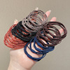 Black elastic durable hair rope, hair accessory, case, simple and elegant design