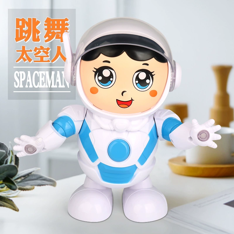 Электрический танцующий космический робот, легкая музыкальная игрушка