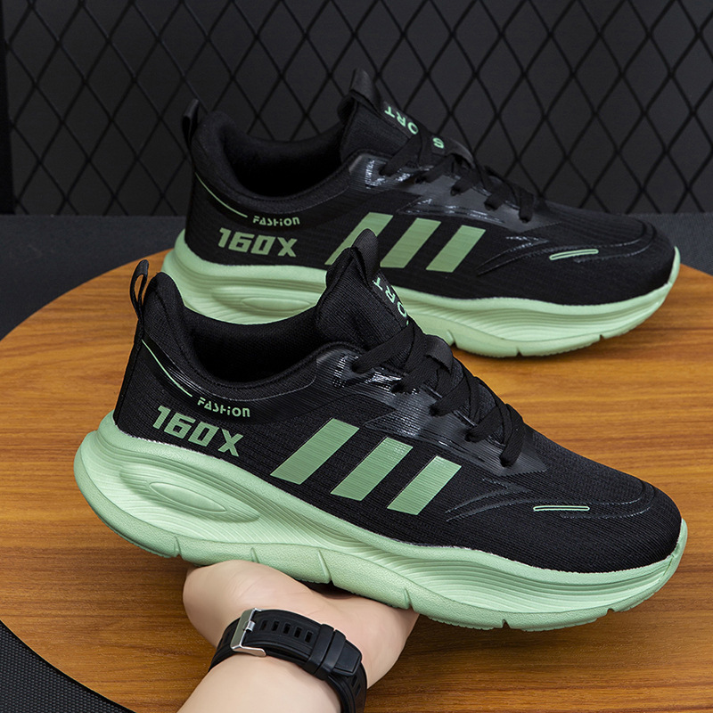 Men's Breathable Mesh Sneakers Trendy Versatile Women's Casual Shoes Ultra-Light Sole Eva Cold Adhesive Shoes Unisex