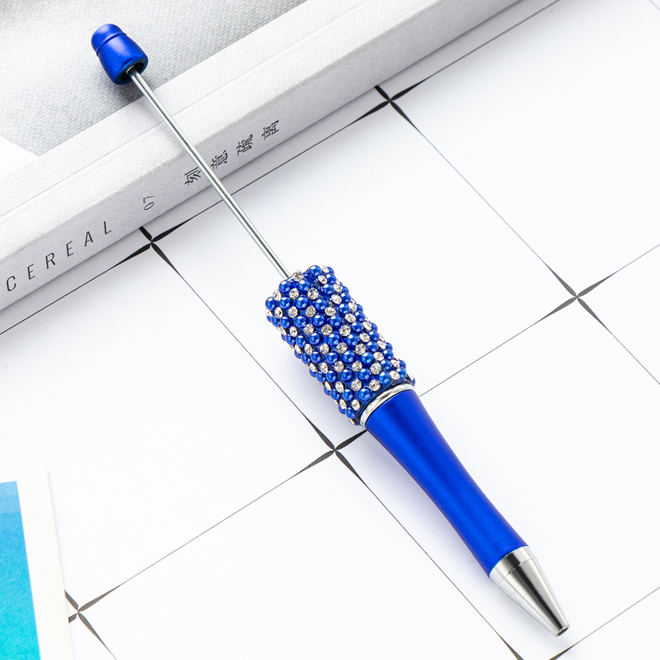 Bolígrafo de diamante creativo bolígrafo de bola de plástico DIY al por mayor bolígrafo de bola de diamante desmontable manual