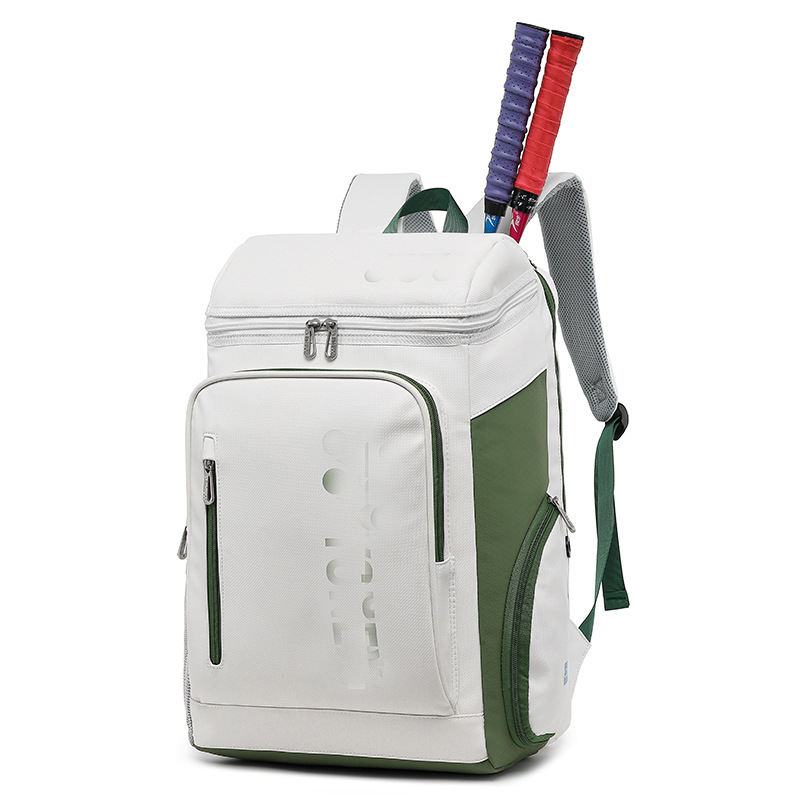 Bolsa de bádminton 1408 para hombres y mujeres, mochila de tenis para deportes al aire libre de gran capacidad para equipos nacionales con compartimento independiente para zapatos, impermeable