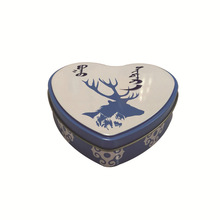 休闲食品造型巧克力包装铁盒 动物造型巧克力包装心形金属盒