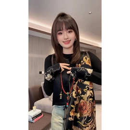 D1963春秋新款女装新中式国风凤喜牡丹刺绣马甲时髦洋气百搭高级