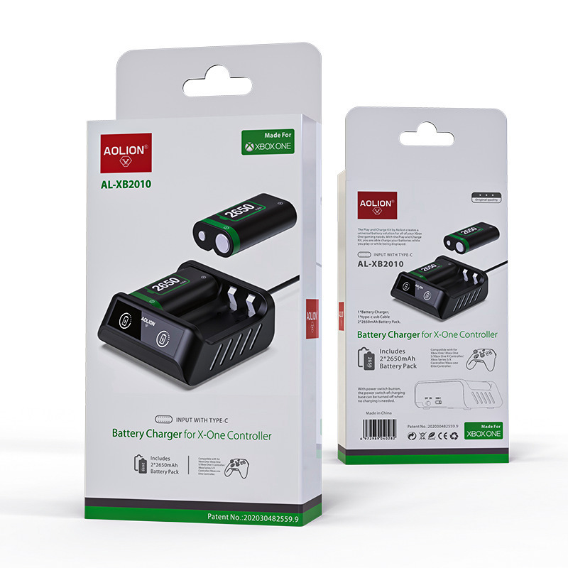 新しい Xbox シリーズ X コントローラー バッテリー セット 2650 mAh ワイヤレス コントローラー デュアル バッテリー充電器|undefined