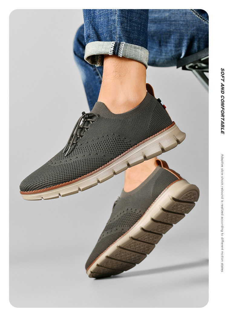 Cross-border Trendy Casual Shoes For Men, Breathable Fly-knit Loafers, Large-size Sports Shoes, In-stock Wholesale And_vogvips.com