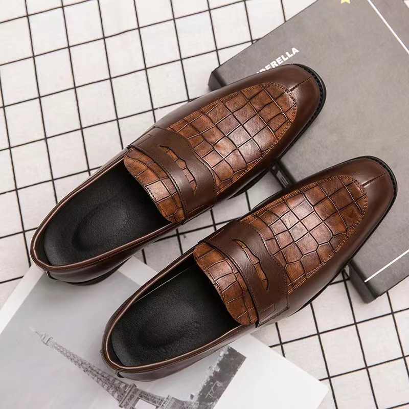 Men Oxford Loafers Synthetic Leather Leather Comfortable Square Toe Outdoor Evening Shoes_voghion.com