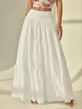 F 15294 Elegant Solid A-Line Skirt Ůʿ��ȹ �羳��Ӧ����
