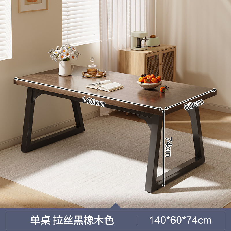 Mesa de comedor para uso doméstico, apartamento pequeño, mesa de madera maciza, casa de alquiler simple, sala de estar, mesa de comedor, mesa rectangular para 4-6 personas, combinación de mesa y silla