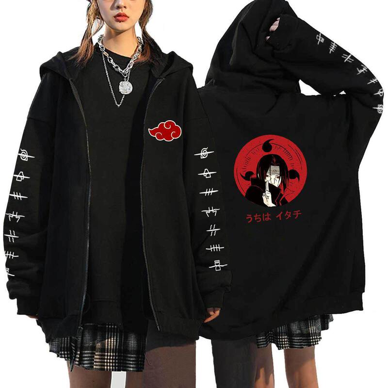 动漫NARUTO火影忍者潮牌拉链卫衣休闲情侣开衫外套跨境外贸热销款|undefined
