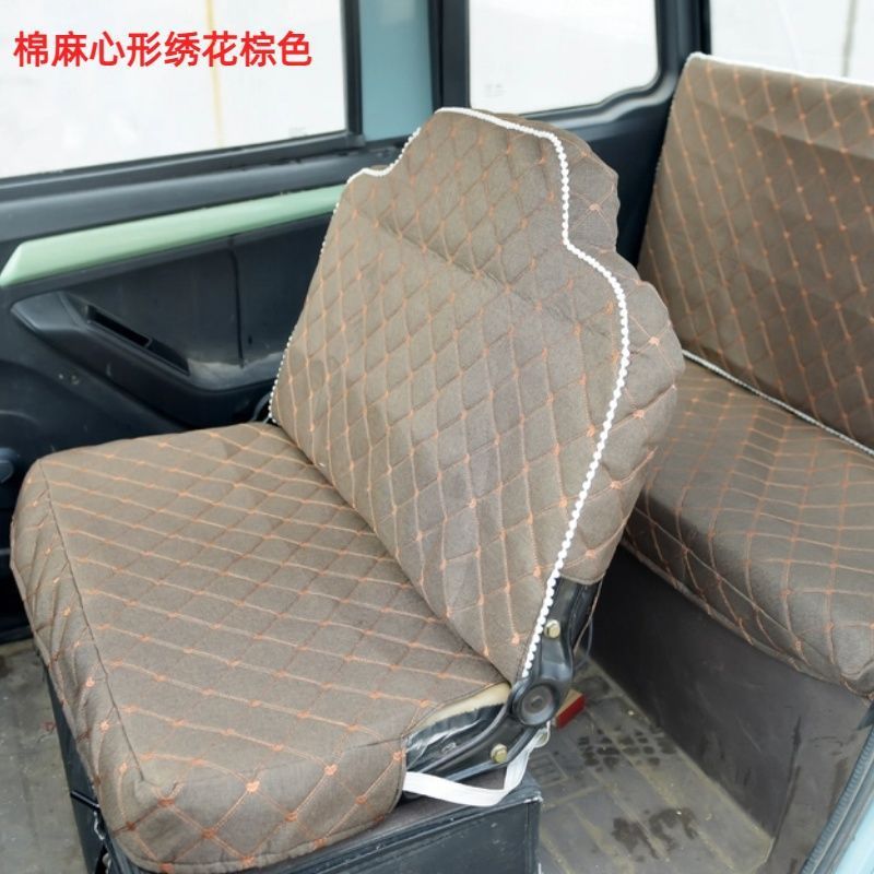 新品三轮车四轮座套四季通用型坐垫套电动四轮坐垫套棉麻料海宝包|undefined