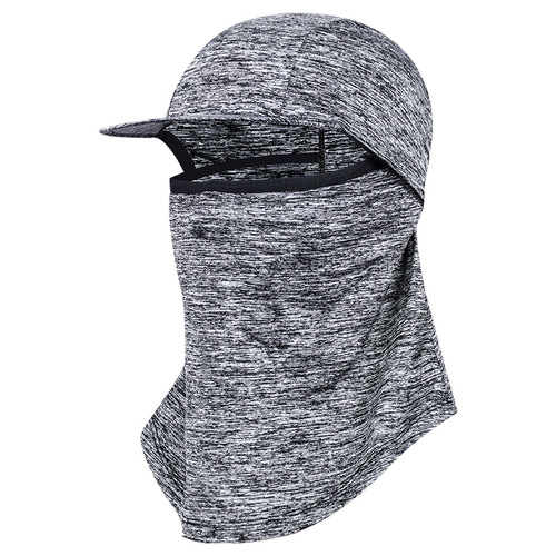 Summer outdoor sports sun protection headgear, face mask with brim, neck-covering cycling mask, high-elastic dust-proof hooded design