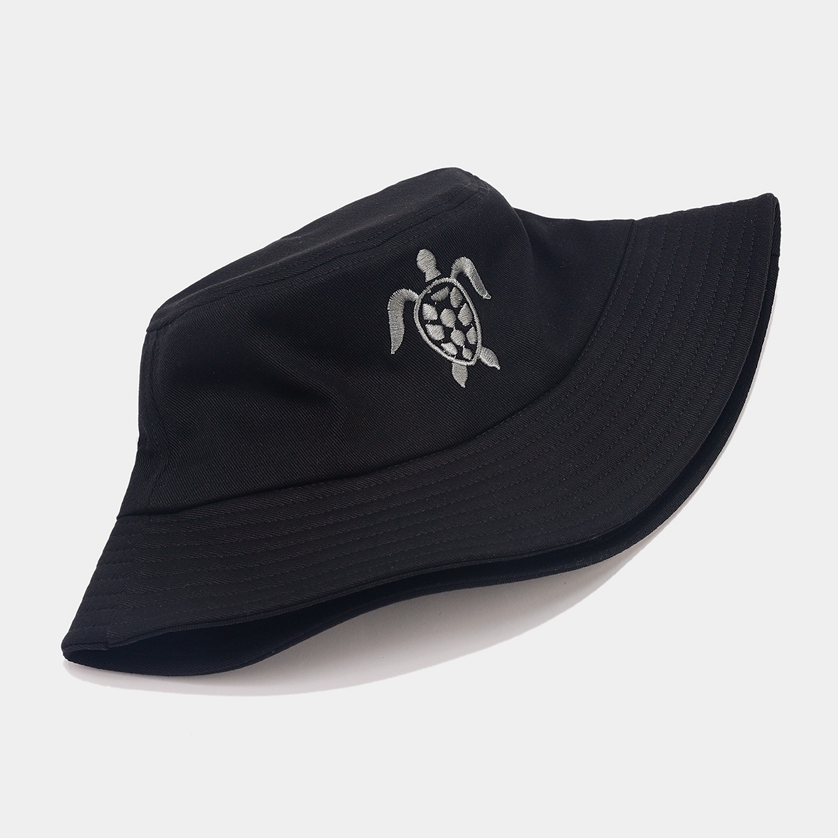 Nuevos productos de comercio electrónico transfronterizo tortuga bordada algodón sombrero de pescador sombrero de sombrero masculino