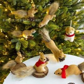 圣诞装饰品;圣诞花环;仿真绿植