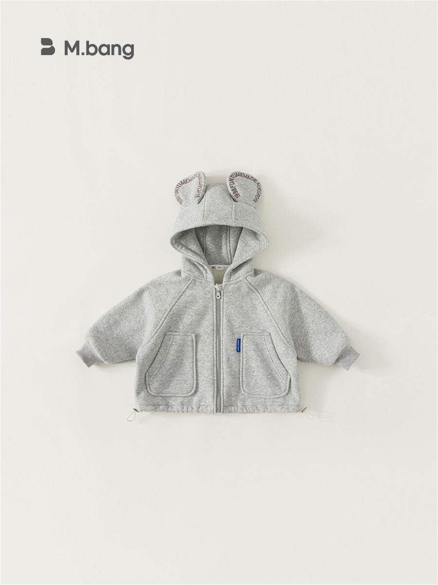 Yibao, ropa para niños, primavera y otoño, ropa para niños, cárdigan, tops para niños, ropa para niños, chaqueta con capucha para niñas de estilo coreano