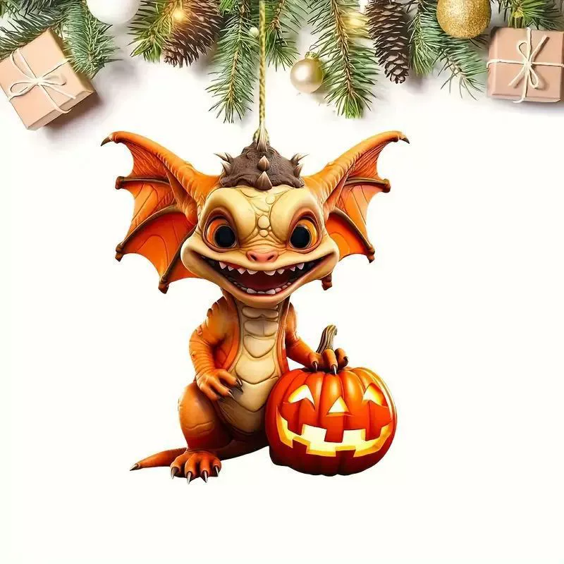 Хэллоуин тыква дракон акрилский фестиваль новый кулон