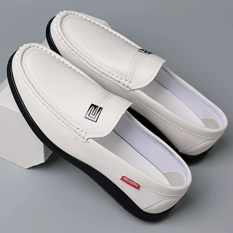 Обувь Doug, мужские летние дышащие лоферы, 2023, новые брендовые Мокасины без шнуровки, британская ленивая обувь