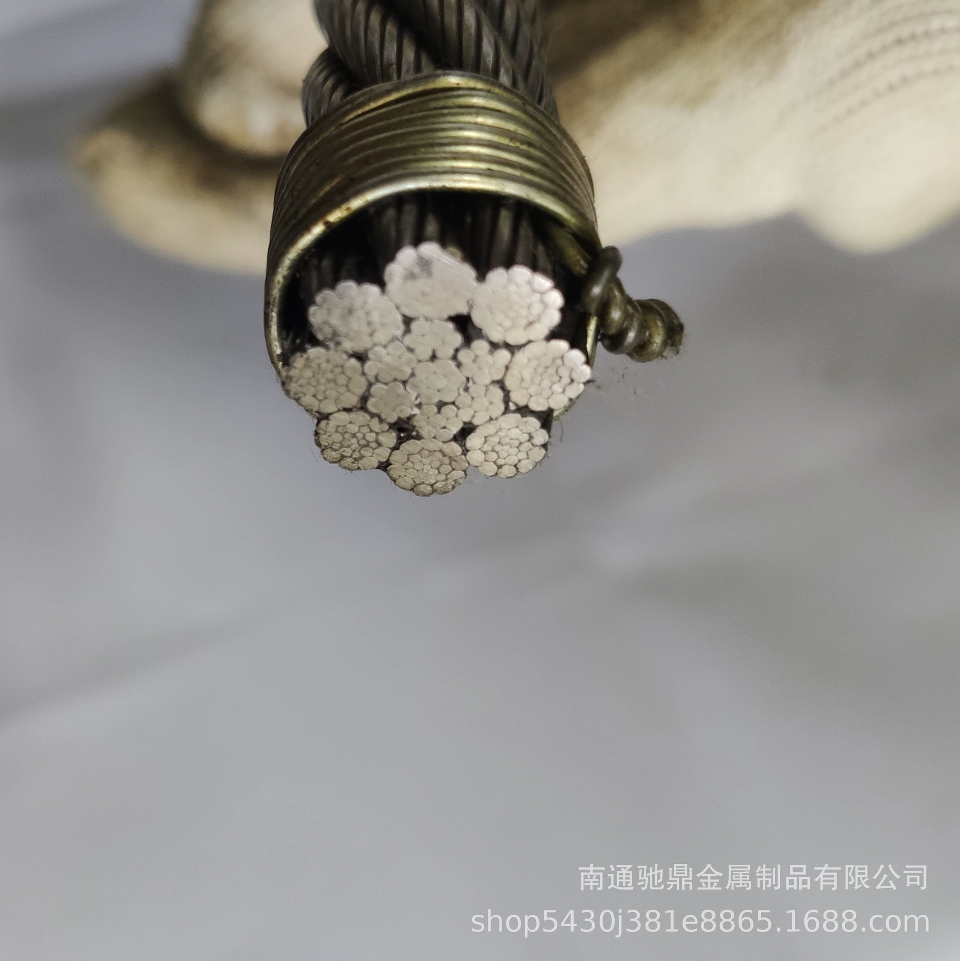 Носимый кран веревка спасательный корабль веревка из углеродистой стали с масляным покрытием гладкий гальванический цинк 6xK26 FC IWRC