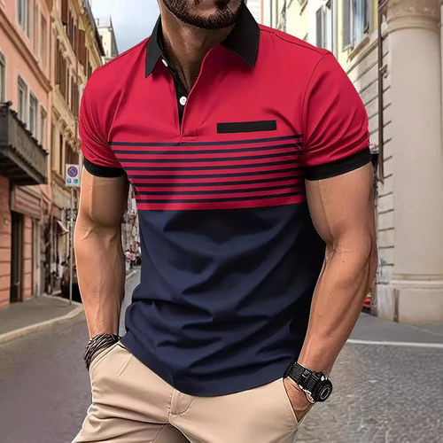 Outerwear Men's Youth Pocket Turn-up Slim Fit Sweater Men's Top