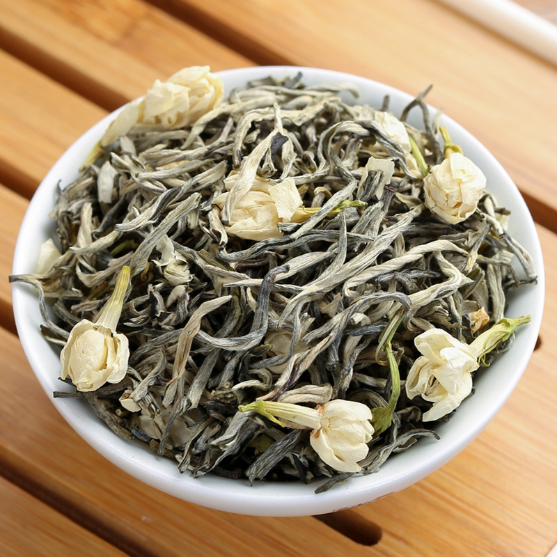 2023新茶茉莉花茶葉濃香型茉莉花飄雪散裝橫縣花茶綠茶500克