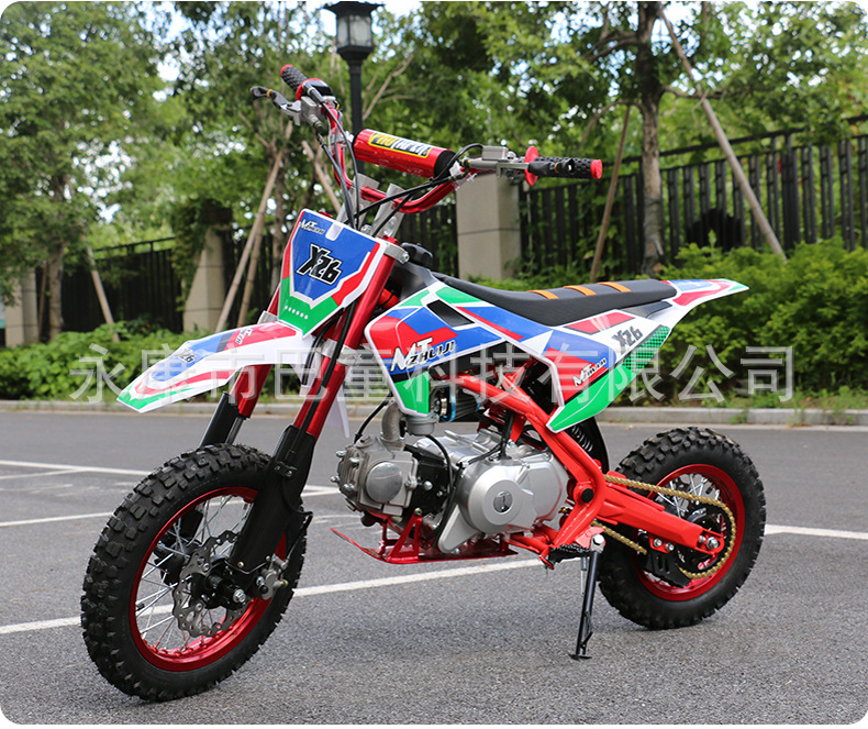Foreign Trade Export Large Children's Version of Medium-Sized 125Cc Pure Gasoline Motorcycle Youth Two-Wheeled Motorcycle Mountain Off-Road Vehicle