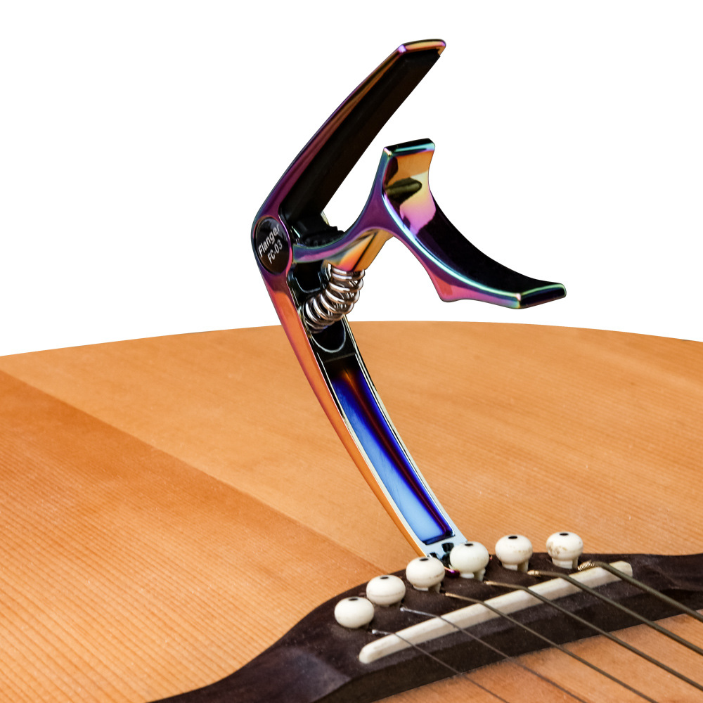 Capotasto per chitarra acustica e fonica Flanger Folk, accessori per chitarra_voghion.com