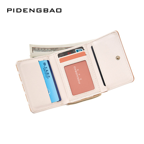  new cross-border women's wallet short diamond fashion ins small card holder girls coin purse wallet