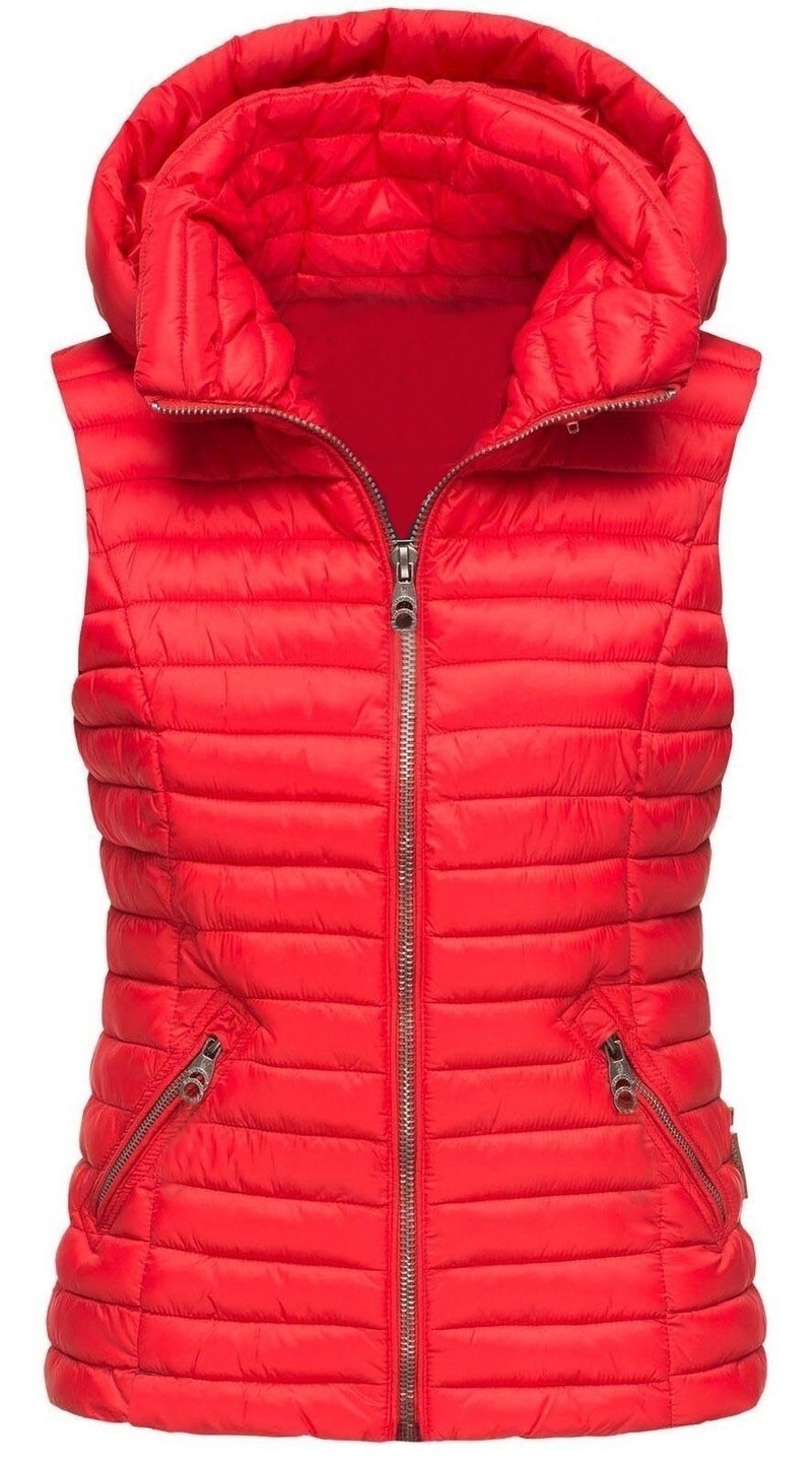 European Code foreign trade women's quilted cotton clothes light vest cotton clothes vest women's sleeveless solid color zipper Hooded Vest cotton clothes