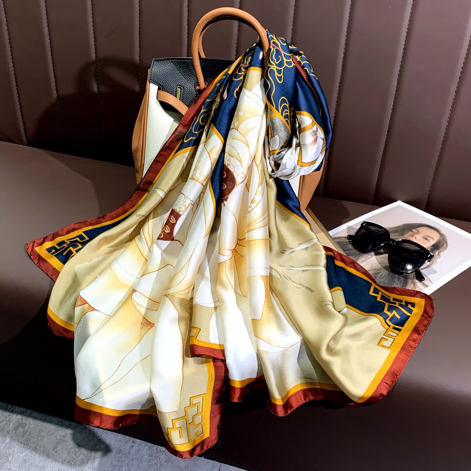 2023 verano nueva protección solar playa toalla viaje al aire libre decorativo chal elegante coreano delgada protección solar bufanda para las mujeres