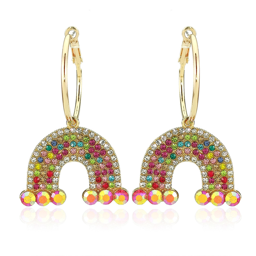 Quality rainbow fashionable universal earrings