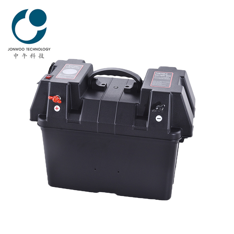 Qìchē Car Yacht RV Outdoor Multifunctional Battery Box with USB Cigarette Lighter (Power supply, ignition system accessories)