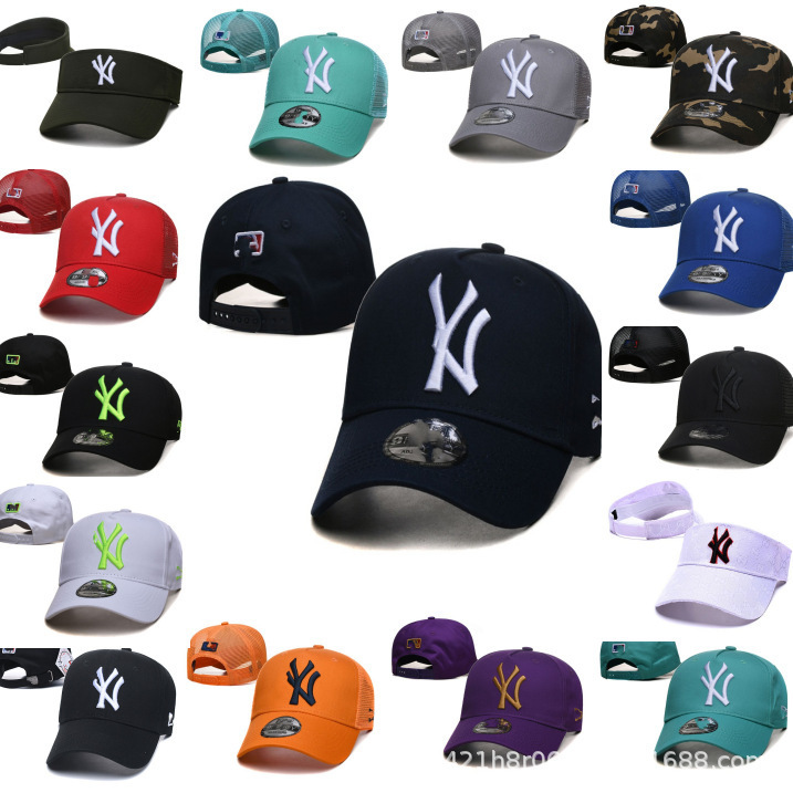New NY Baseball Cap Summer Season Korean Style Male and Female Students Casual Versatile Empty Top Sun Hat Foreign Base Mesh Hat