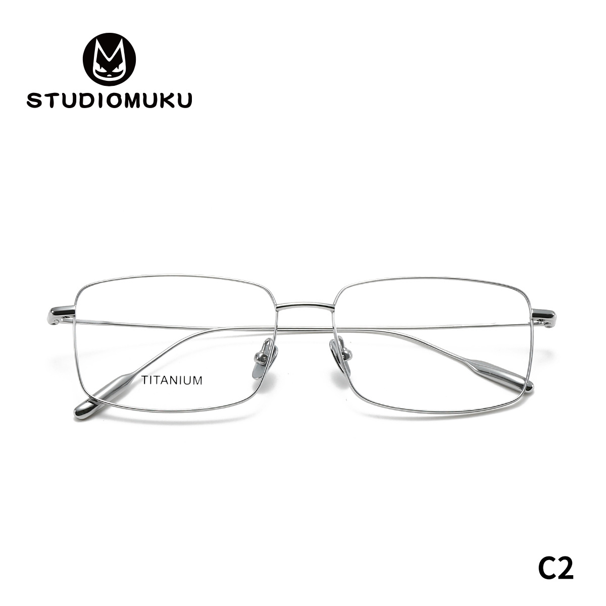 STUDIOMUKU gafas de madera cool aire abierto cuadrado marco de gafas de marco completo marco de gafas de negocios cómodo ultra ligero