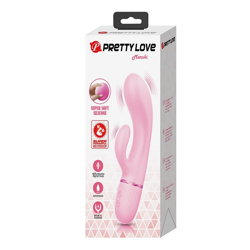 Patila BW-500059 Baile 7-frequency knocking vibration double stimulation silicone massage stick USB charging foreign trade