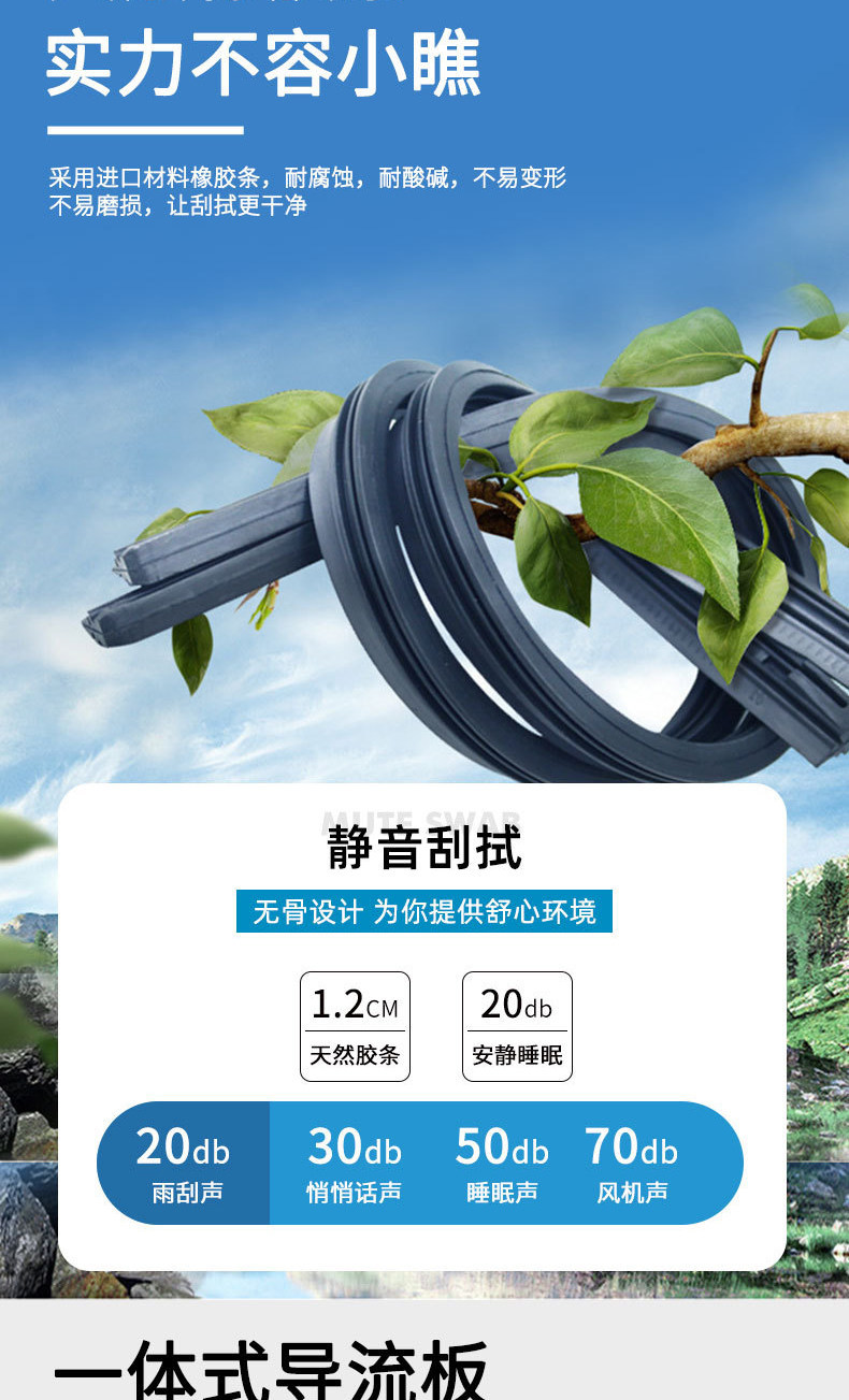 Compatible with Dongfeng Citroën Sega wipers, original 08, 10, 12, 13, 16 models, new wiper blades