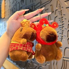 书包包挂件水豚书包挂饰毛绒公仔车钥匙扣迷你包挂件摆摊小商品