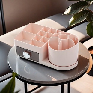 Manufacturers in stock storage box cosmetics storage desktop finishing cosmetics storage box high sense dust-proof drawer