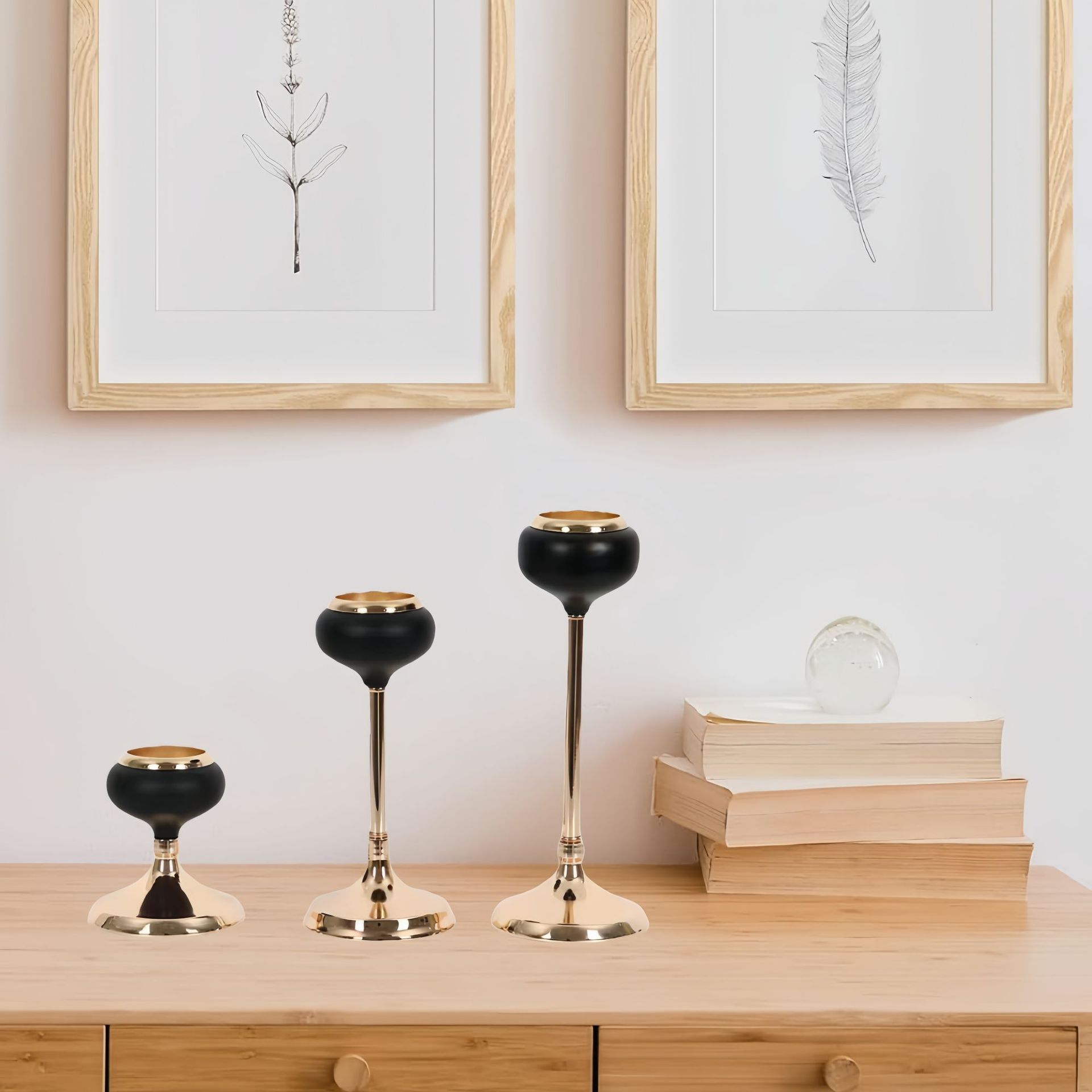 Candelaria creativa cena de vela metálica europea candelabro romántico estilo nórdico candelabro decoración navideña