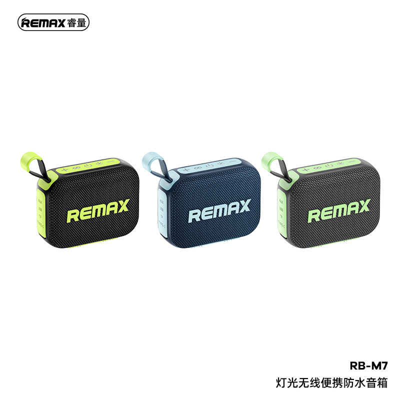 Remax Outdoor Sports Bluetooth inalámbrico portable mini IP67 sonido impermeable con luz de atmósfera RGB