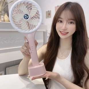Handheld Small Fan USB Mini Creative Fan Popular Double-Blade Fan Douyin Same USB Desktop Air Cooler