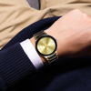 Fashionable trend swiss watch, elegant quartz steel belt English style, men's watch, simple and elegant design, British style