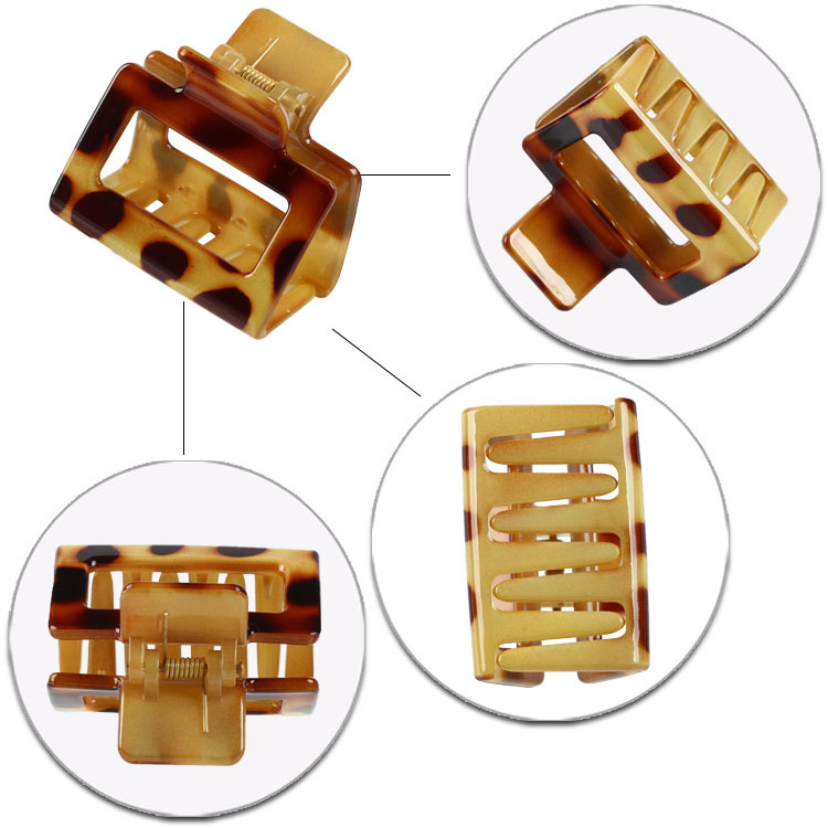 Sexy estampado de leopardo alta Cola de Caballo apretón del pelo temperamento diosa tiburón clip grande y mediano tamaño pequeño PC accesorios de agarre del pelo accesorios ventas directas de fábrica