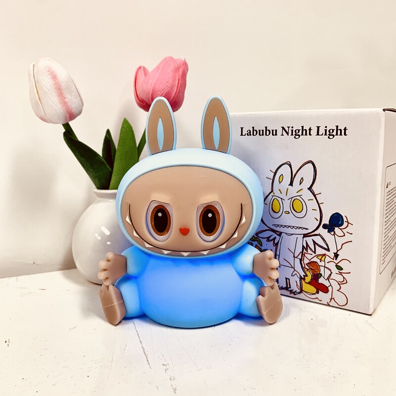 Labubu パットライト充電式シリコン寝室睡眠ベッドサイド睡眠雰囲気ライト人気のナイトライト|undefined