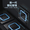 International Electrotechnical 86 Dark outfit Toughened glass switch USB socket wholesale black One opening Pentapore LED indicator light