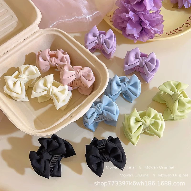 hair bow clip — милый краб-стиль клешенка для девочек, маленькая принцесса аксессуар для челки, многоцветный