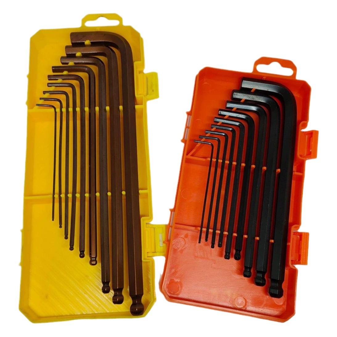 Оптовая продажа S2 внутренний шестигранный гаечный ключ 9 комплекта в штучной упаковке Портативный складной шарик с плоской головкой шестигранный отвертка