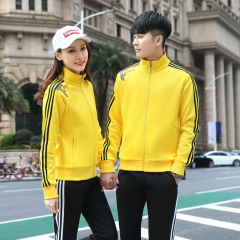 Spring and Autumn Men and Women Sports Suit Set Couple Sports Clothes Casual Running Sweatshirt Team LOGO Autumn